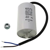 Akcesoria car audio - Miflex Kondensator rozruchowy kondensator silnika 35f 450 V 50 X 83 mm długości przewodu M8; MIFLEX; 35uf 312499 - miniaturka - grafika 1