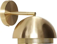 Lampy ścienne - Hübsch Kinkiet złoty z ażurowym dołem 990708 - miniaturka - grafika 1