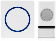 Dzwonki i gongi - Solight Bezprzewodowy dzwonek, na baterie, 120m, biały - miniaturka - grafika 1