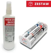 Akcesoria do tablic - Allboards Zestaw - Pentel Maxiflo MWL5S-4N + płyn do tablic 250ml ZMFP - miniaturka - grafika 1