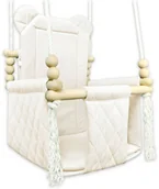 Leżaczki i huśtawki - Szczebelkowa huśtawka dziecięca miś ecru F0-G19 - miniaturka - grafika 1