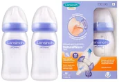 Butelki dla niemowląt - Lansinoh Butelki do karmienia ze smoczkiem, 2 szt, 240 ml - miniaturka - grafika 1