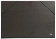 Teczki i skoroszyty - Clairefontaine Clairefontaine 48615C teczka artystyczna Kraft, A2+, elastyczne paski z 3 klapkami - czarna 48615C - miniaturka - grafika 1