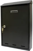 Skrzynki na listy - Metalplus METALPLUS Skrzynka na listy pocztowa czarna 3140/2_BLACK 3140/2_BLACK - miniaturka - grafika 1