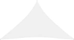 vidaXL Trójkątny żagiel ogrodowy, tkanina Oxford, 4,5x4,5x4,5 m, biały 135288 - Parasole ogrodowe - miniaturka - grafika 3