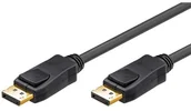 Kable - Goobay Kabel Displayport Kabel DP - DP St/St 5.00m schwarz 4K 3D +Riegel - 65925 - miniaturka - grafika 1