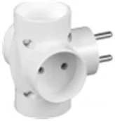 Rozgałęźniki - Timex Rozgałęźnik cztery gniazda bez uziemienia (R-47) - miniaturka - grafika 1