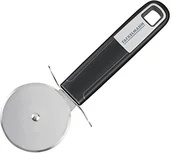 Noże kuchenne - Fackelmann Pizzaschneider 18 cm Sense, Pizzaroller aus rostfreien Edelstahl mit rutschfestem und ergonomischem Soft-Touch-Griff aus Kunststoff, (Farbe: Silber/Schwarz), Menge: 1 Stück - miniaturka - grafika 1