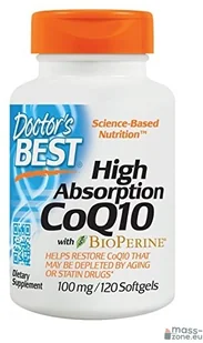 DOCTORS BEST Doctor's Best High Absorption CoQ10 z Bioperyną, 100mg - 120kaps. - Witaminy i minerały dla sportowców DOCTORS BEST Doctor's Best High Absorption CoQ10 z Bioperyną, 100mg - 120kaps. - Witaminy i minerały dla sportowców - miniaturka - grafika 1