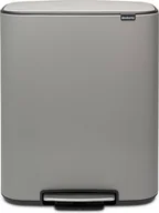 Kosze na śmieci - Brabantia Kosz na śmieci Bo Pedal Bin 2 x 30 l szary 211485 - miniaturka - grafika 1