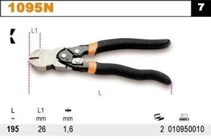 Beta SZCZYPCE TNĄCE BOCZNE DŹWIGNIOWE 160MM 1095N - Kombinerki i obcęgi - miniaturka - grafika 2