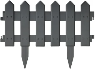 vidaxl Obrzeża trawnikowe, 25 szt., antracytowe, 10 m, PP! 314683 - Ogrodzenia - miniaturka - grafika 4