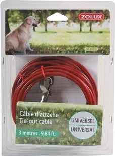 Zolux Zolux Linka uniwersalna 3 m Dostawa GRATIS od 99 zł + super okazje - Sprzęt podróżny i transportery dla psów - miniaturka - grafika 2