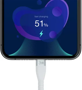 3mk Kabel 1m 3mk Hyper Silicone Cable przewód USB-C do Lightning 20W 3A MFi Biały 12426X0 - Kable USB - miniaturka - grafika 6