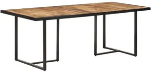 VidaXL Lumarko Stół jadalniany, 200 cm, surowe drewno mango 320697 VidaXL - Stoły - miniaturka - grafika 8