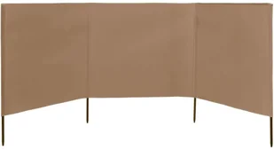 vidaXL Parawan 3-skrzydłowy z tkaniny, 400x160 cm, taupe vidaXL - Parawany - miniaturka - grafika 9