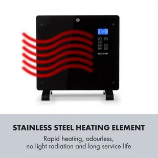 Klarstein Klarstein Norderney Grzejnik konwekcyjny termostat timer 1000 W 20 m kolor czarny ACO14-Norderney1000B - Ogrzewanie przenośne - miniaturka - grafika 3