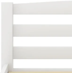 vidaXL Lumarko Rama łóżka, biała, lite drewno sosnowe, 120 x 200 cm! 322070 - Łóżka - miniaturka - grafika 5