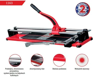 Dedra Polska 1163-100 PRZECINARKA DO GLAZURY MASZYNA DO PŁYTEK - OFICJALNY DYSTRYBUTOR - AUTORYZOWANY DEALER 1163-100 PRZECINARKA DO GLAZURY MASZYNA DO P - Narzędzia glazurnicze - miniaturka - grafika 2