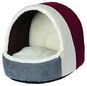 Legowiska dla psów - Kerbl 81271 przytulne legowisko Amelie, 35 x 33 x 32 cm, bordo/antracyt - miniaturka - grafika 1