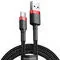 Baseus Kabel Cafule USB-C 3A 0.5M red black CATKLF-A91 - Kable USB - miniaturka - grafika 13