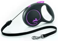 Smycze dla psów - Flexi smycz automatyczna Black Design S 5m 12kg - miniaturka - grafika 1