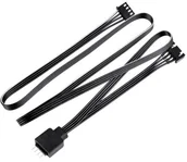 Tuning komputera - akcesoria - Silverstone CPL01 SST-CPL01 przedłużacz i rozgałęziacz zasilania RGB 4pin 40174 - miniaturka - grafika 1