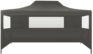 vidaXL Rozkładany namiot z 3 ściankami, 3 x 4,5 m, antracytowy - Pawilony ogrodowe - miniaturka - grafika 11
