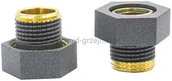 Akcesoria grzewcze - Varioterm Złączka GW 3/4 x R 1/2 na oring - grafit strukturalny M869B002050 - miniaturka - grafika 1