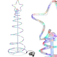 Oświetlenie świąteczne - Wąż świetlny 8m multikolor 192 Led choinka na zewnątrz IP44 CL1230 - miniaturka - grafika 1