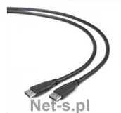 Adaptery i przejściówki - Gembird kabel DISPLAYPORT V1.2 M/M 1,8M GOLD 4K Czarny (CC-DP2-6) - miniaturka - grafika 1