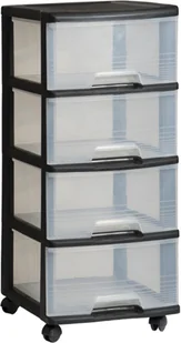 Curver Regał do przechowywania czarny, 80 l, 39x37x80,5 cm - Pojemniki łazienkowe - miniaturka - grafika 7