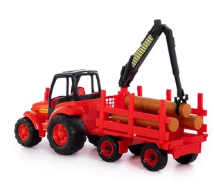 POLESIE Mistrz", traktor z przyczep do przewozu duycy (w siatce) POL-8229 - Samochody i pojazdy dla dzieci POLESIE Mistrz", traktor z przyczep do przewozu duycy (w siatce) POL-8229 - Samochody i pojazdy dla dzieci - miniaturka - grafika 5