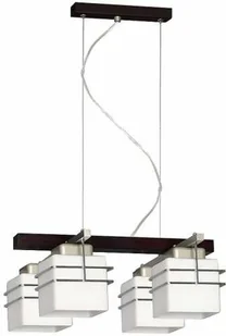 Luminex Lampa wisząca zwis żyrandol Klip 4x60W E27 biały/czarny/beż 0592 - Lampy sufitowe Luminex Lampa wisząca zwis żyrandol Klip 4x60W E27 biały/czarny/beż 0592 - Lampy sufitowe - miniaturka - grafika 1