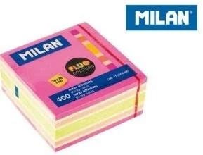 MILAN Karteczki fluo mix kostka 76 x 76 mm 400 sztuk - Szkolne artykuły papiernicze - miniaturka - grafika 4