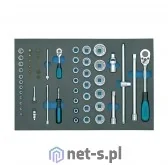 Hazet Klucze nasadowe z grzechotką 163-57/56 1/4" 6 3 mm) 1/2" 12.5 mm) stal chromowo-wanadowa 56 szt - Klucze i nasadki Hazet Klucze nasadowe z grzechotką 163-57/56 1/4" 6 3 mm) 1/2" 12.5 mm) stal chromowo-wanadowa 56 szt - Klucze i nasadki - miniaturka - grafika 2