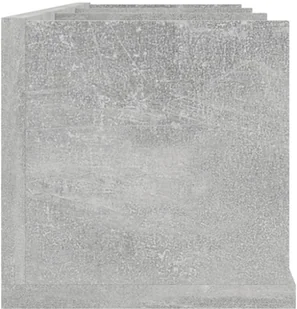 vidaXL vidaXL Półka ścienna na płyty CD, betonowa szarość, 75x18x18 cm - Półki do salonu - miniaturka - grafika 5