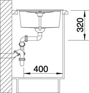 Blanco METRA 45S KAWOWY 515039 - Zlewozmywaki - miniaturka - grafika 6