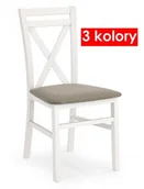 Krzesła - Białe drewniane krzesło skandynawskie krzyżak K4-S06 - miniaturka - grafika 1