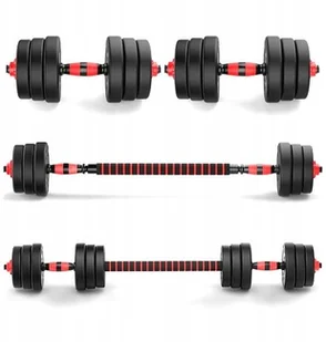 Hantle 20 kg 2x 10kg Sztanga Gryf Łączony Hantelki - Sztangi - miniaturka - grafika 2