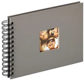 Dekoracje domu - Walther Design Fun album z kółkami, szary, 23 x 17 cm SA-109-X - miniaturka - grafika 1