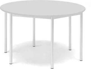 AJ Produkty Stół SONITUS, okrągły, 1200x720 mm, laminat szary, biały - Meble do szkół i przedszkoli AJ Produkty Stół SONITUS, okrągły, 1200x720 mm, laminat szary, biały - Meble do szkół i przedszkoli - miniaturka - grafika 1
