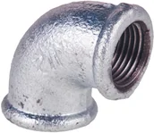 Łączniki, trójniki, kształtki - Invena Kolano A1 GW ocynkowane 1/2" - miniaturka - grafika 1