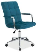 Fotele i krzesła biurowe - Signal Fotel obrotowy Q-022 Velvet Turkus [Wysyłka 2021-06-18] OBRQ022VTR - miniaturka - grafika 1