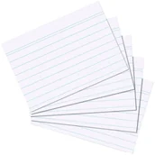 Artykuły biurowe - Herlitz Kartki kartotekowe A5 100 białych kartek w linie - miniaturka - grafika 1