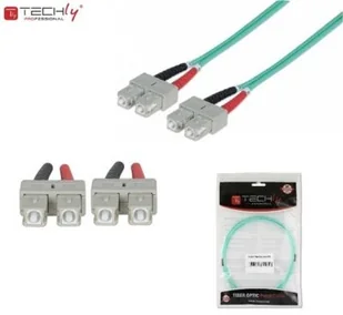 Techly Światłowód krosowy TechlyProPro SC-SC duplex 50/125 OM3, MM 1m 304031 - Kable światłowodowe - miniaturka - grafika 3