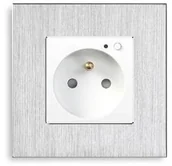 Systemy inteligentnych domów - Gniazdko Smart Plug iQtech SmartLife JW04A-S 16 A měření spotřeby JW04A-S) Srebrna/Aluminium - miniaturka - grafika 1