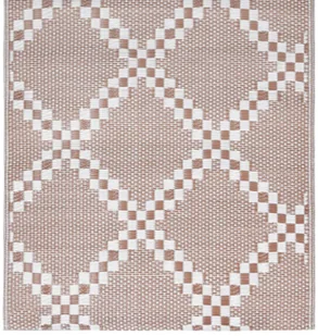 VidaXL Lumarko Dywan na zewnątrz, brązowy, 190x290 cm, PP! 310435 VidaXL - Koce piknikowe - miniaturka - grafika 4