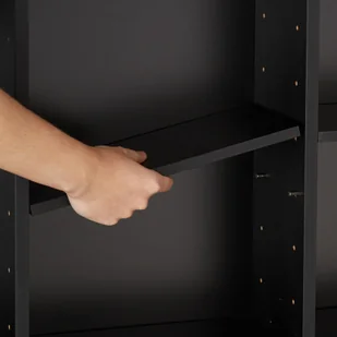 tectake Regał CD Stevie - czarny 403619 - Regały - miniaturka - grafika 4