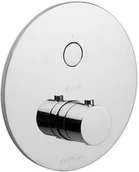 Baterie podtynkowe - Paffoni Light Bateria prysznicowa termostatyczna podtynkowa czarny mat CPT013NO - miniaturka - grafika 1